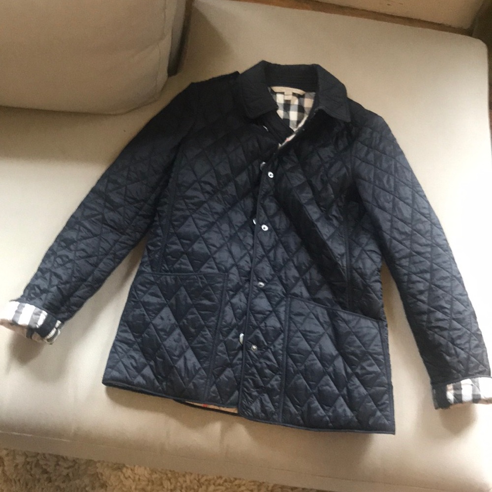 Burberry Brit Quilted Black Coat